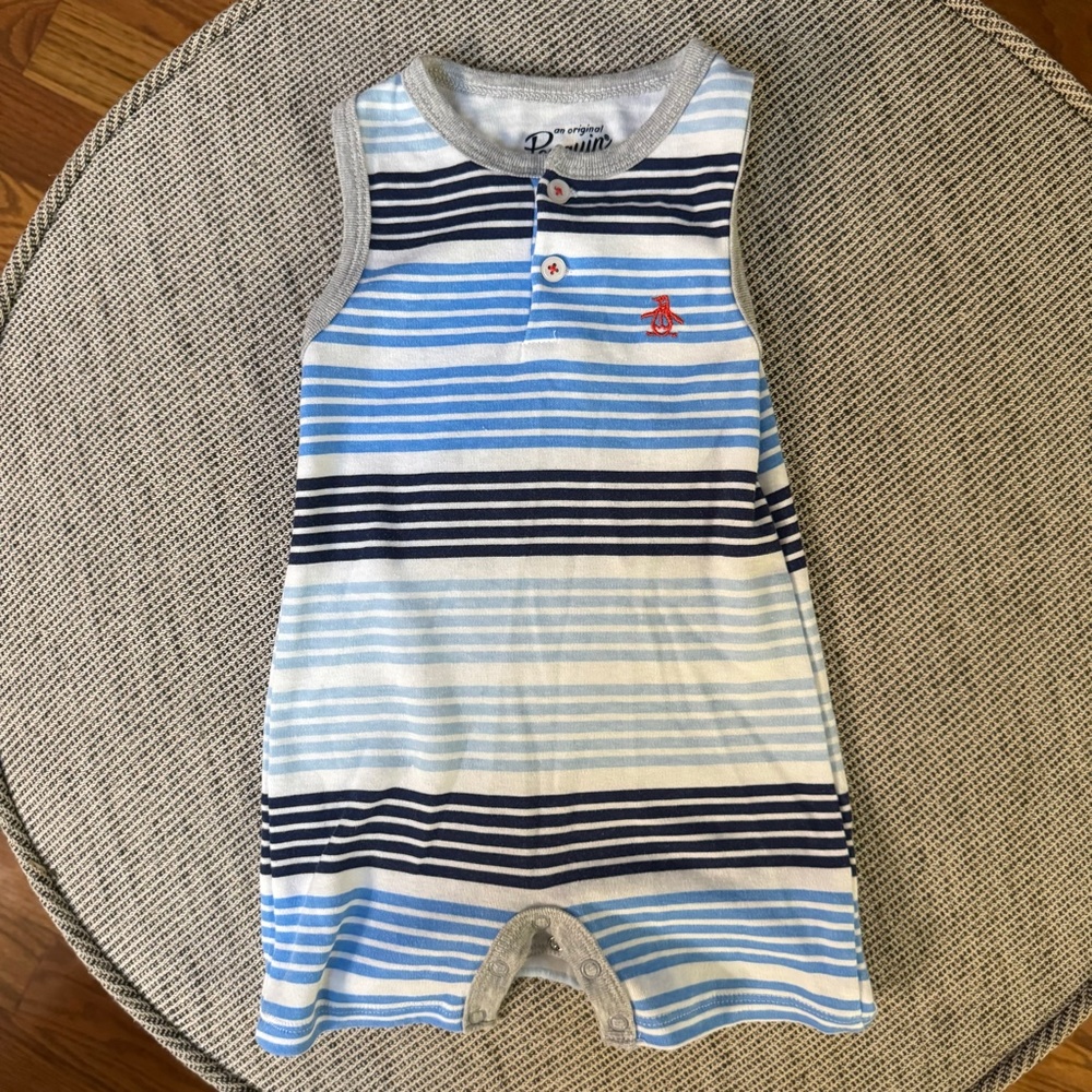 Original Penguin Striped Romper 18m